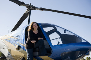 helicopter shot