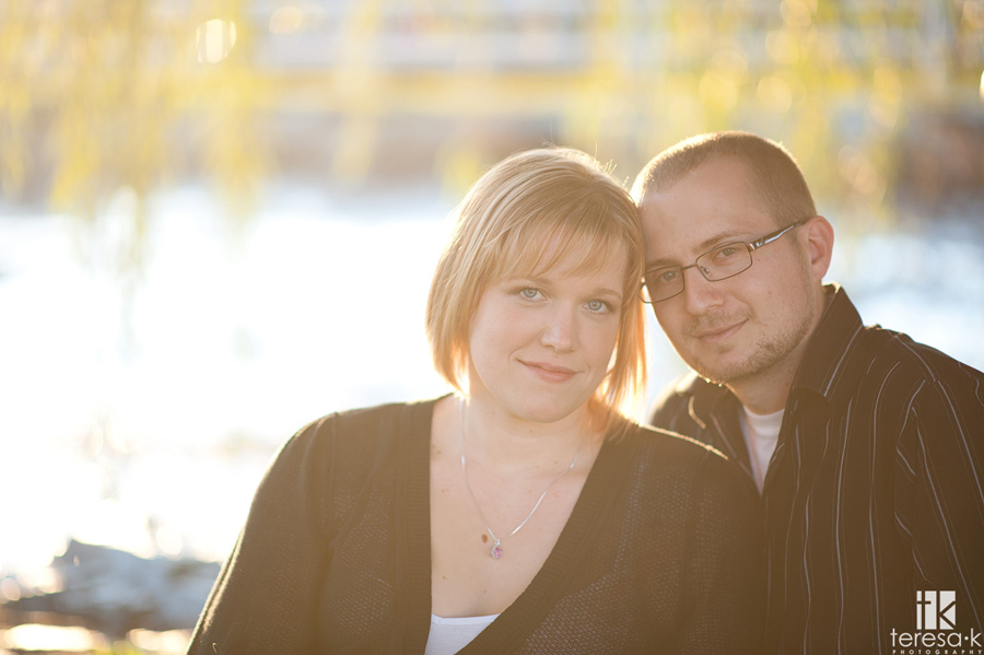 engagement at Abe’s apples