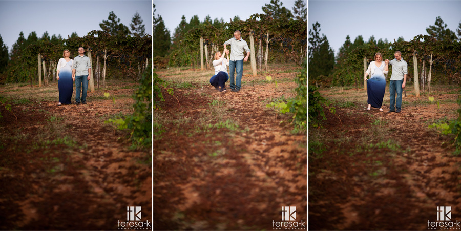 engagement photos at Boeger winery