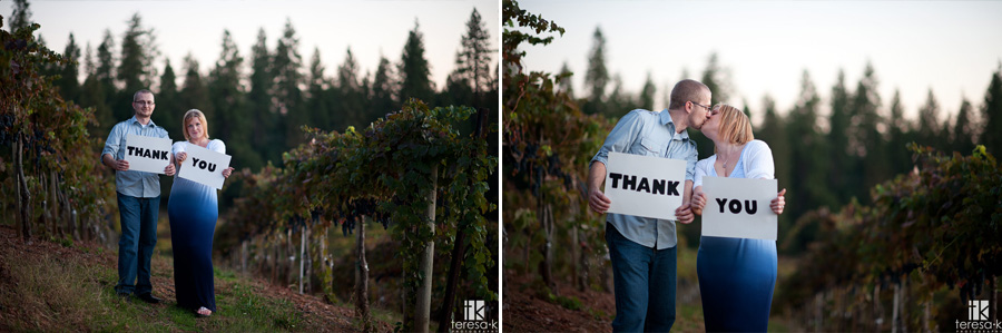 thank you cards at engagement session