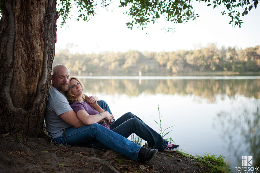 Folsom lake engagement session