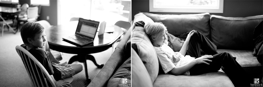 groom and his kids before the wedding