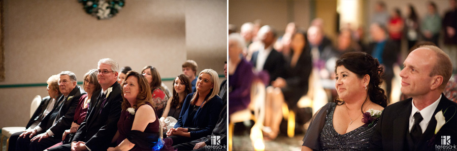 Arden Hills Resort Club Wedding by Sacramento Wedding photographer Teresa K parents looking on at wedding