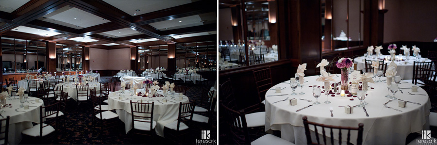 Arden Hills Resort Club Wedding by Sacramento Wedding photographer Teresa K reception rooms at Arden hills country club