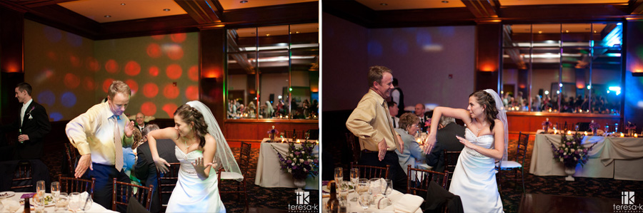 Arden Hills Resort Club Wedding by Sacramento Wedding photographer Teresa K fun reception at Arden hills