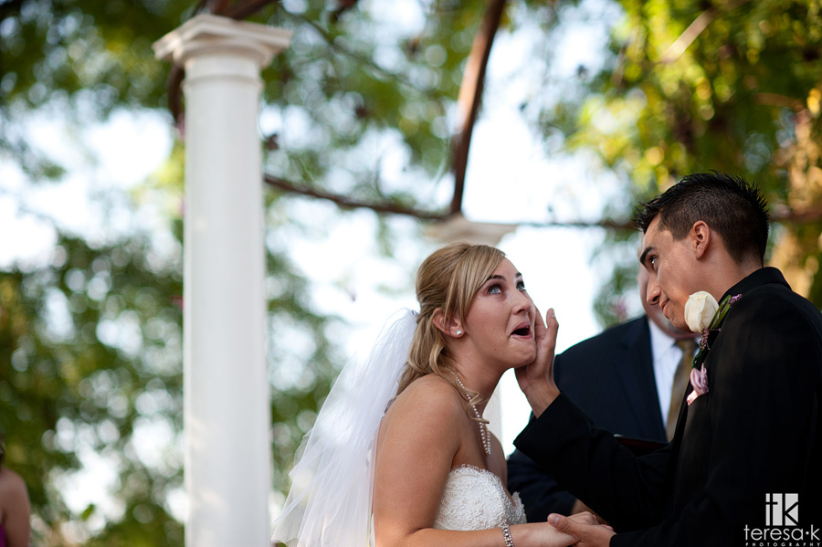 Sacramento area wedding and portrait photographer best of 2011 bride crying at wedding