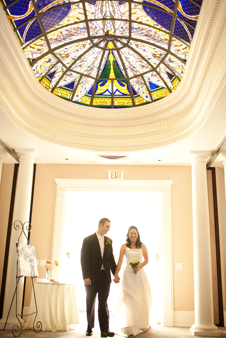 Sacramento area wedding and portrait photographer best of 2011 bride and groom grand wedding entrance