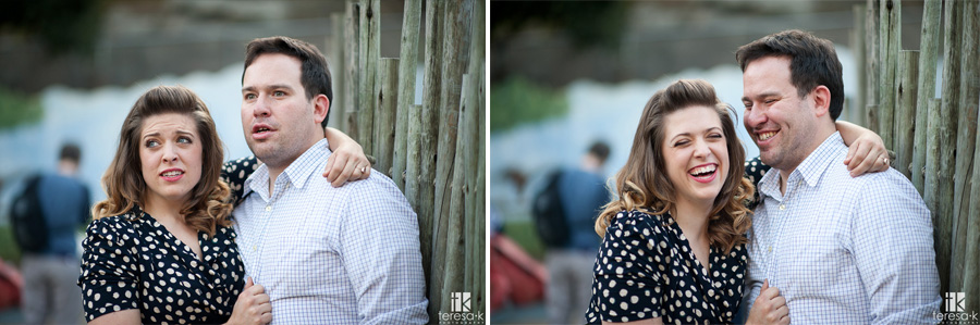 Oakland Engagement Session by Teresa K photography happy engaged couple at the zoo