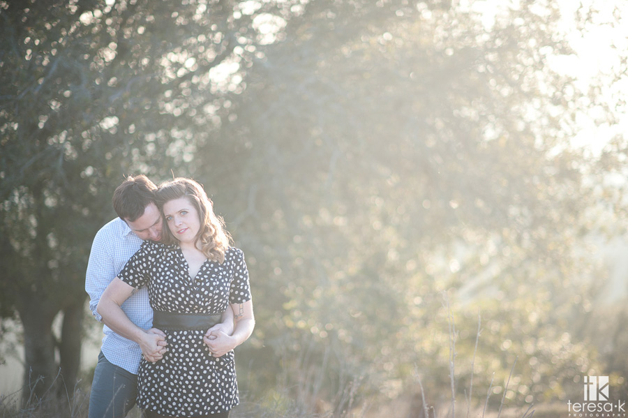 Oakland Engagement Session by Teresa K photography backlit engagement photo