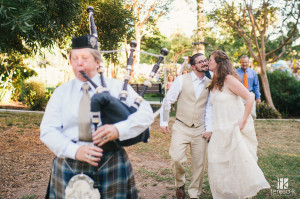 bagpipe led recessional